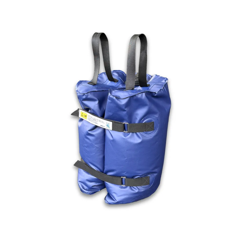 注水式ウエイトバック18kg　裏側