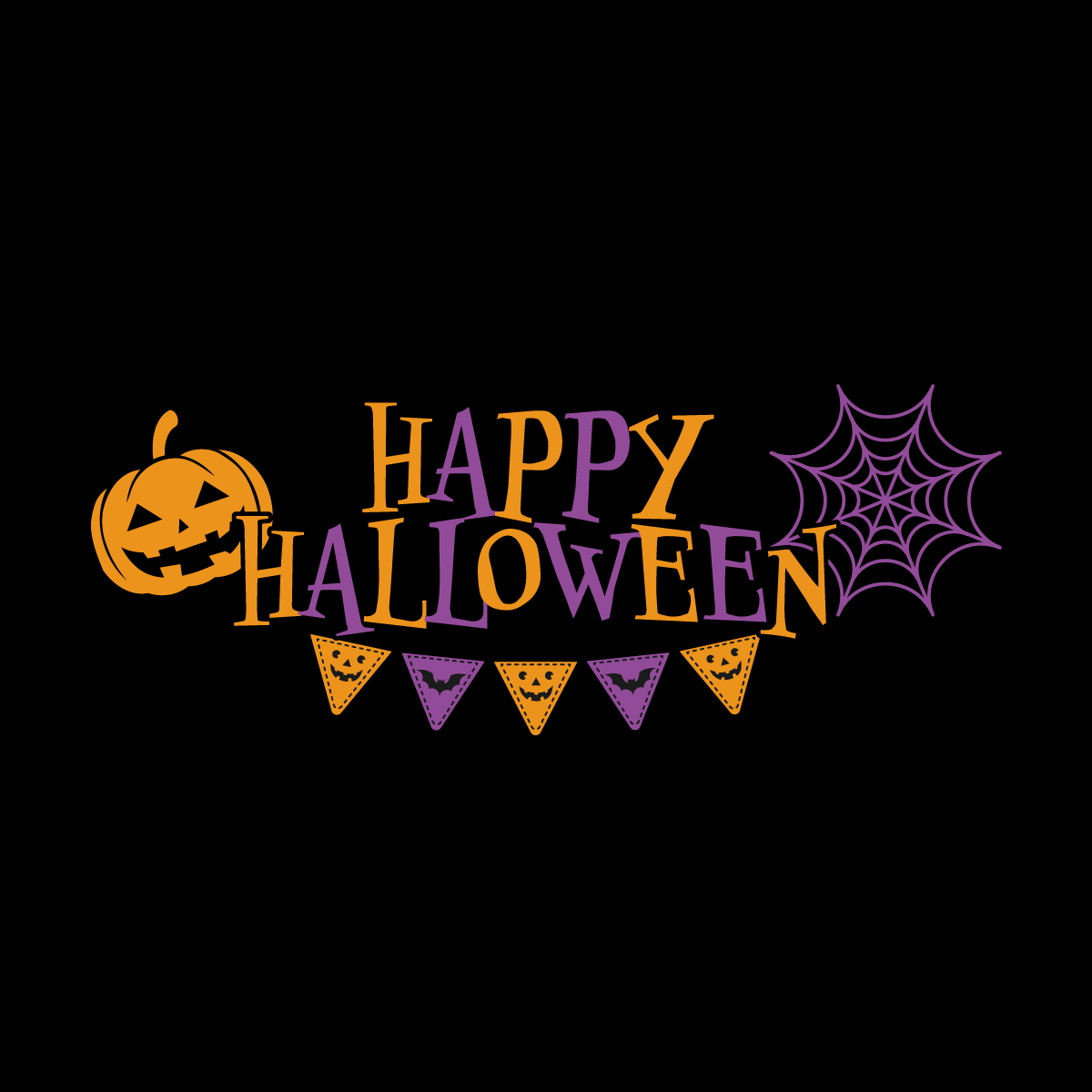 ハロウィン装飾の店頭ブース例