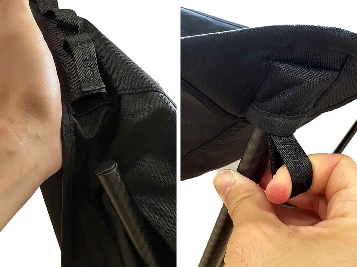 生地を取り付ける