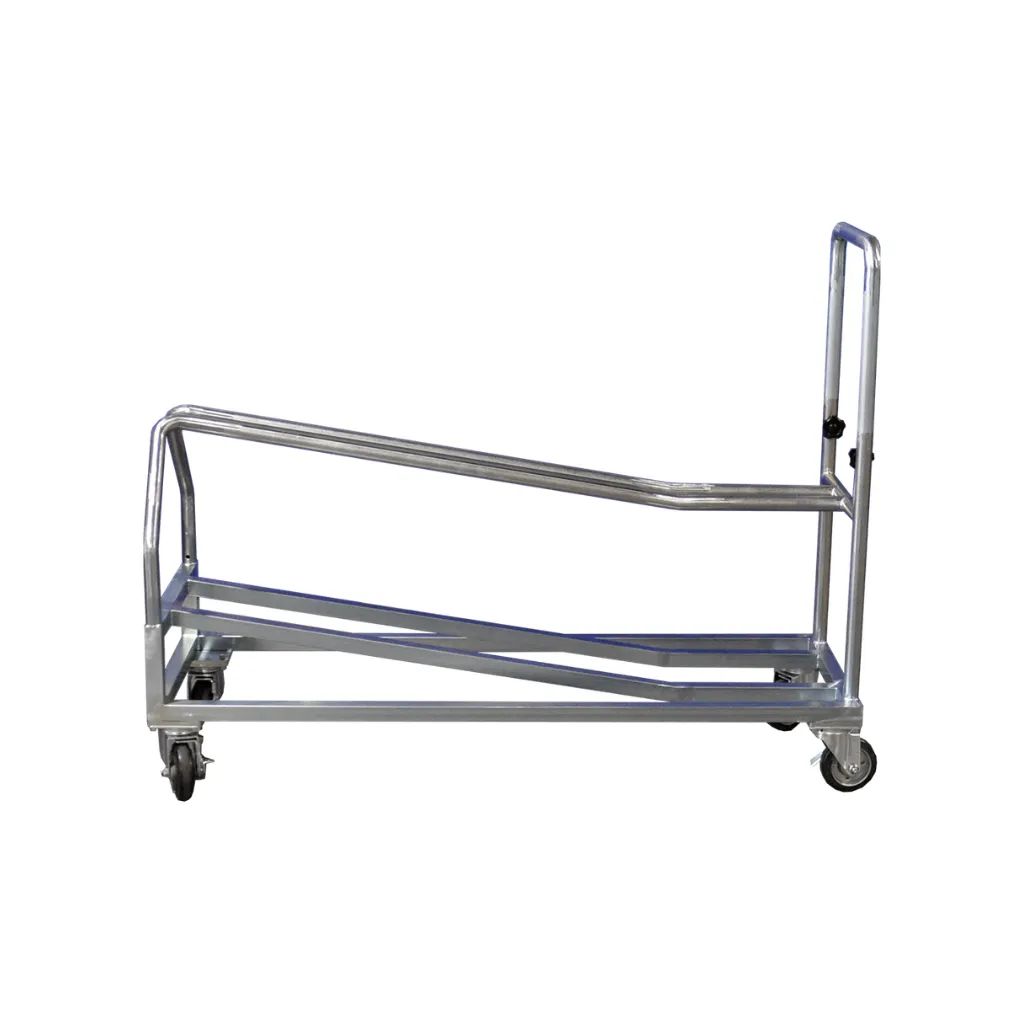 ベルトパーテーション運搬台車　10本積載タイプ