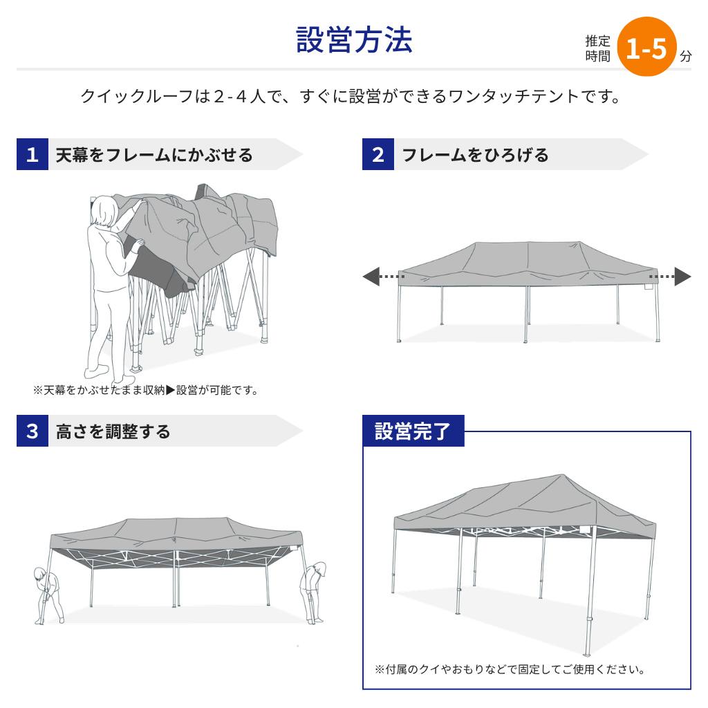 イベントテント設営方法